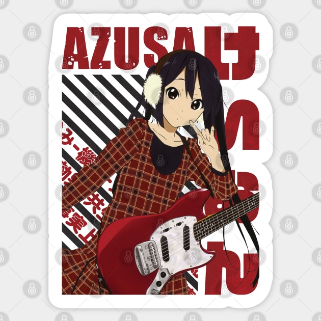 K-ON ! - Azusa Nakano Sticker by Recup-Tout